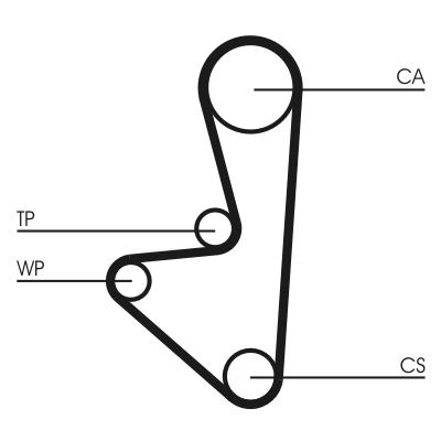 CONTITECH CT744WP1 Číslo výrobce: CT 744. EAN: 4010858999520.