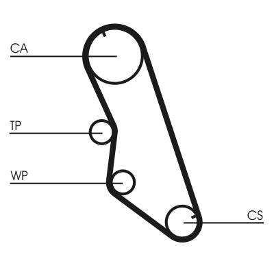 CONTITECH CT754 Číslo výrobce: CT 754. EAN: 4010858021115.
