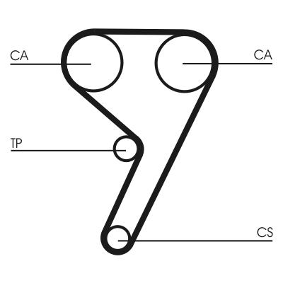 CONTITECH CT881WP2 Číslo výrobce: CT 881. EAN: 4010858576806.