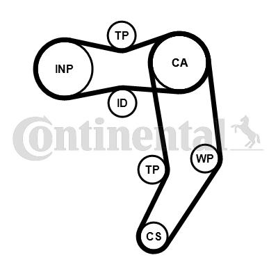 CONTITECH CT939WP11PRO Číslo výrobce: CT 939. EAN: 4010858007577.