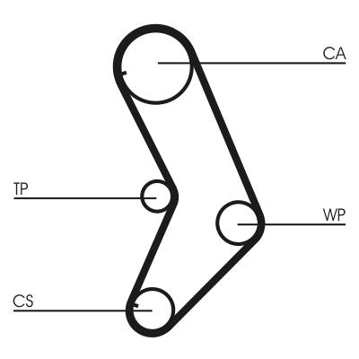 CONTITECH CT999WP1 Číslo výrobce: CT 999. EAN: 4010858766023.