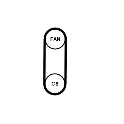CONTITECH 4PK711 ELAST Číslo výrobce: 4 PK 698. EAN: 4010858543440.