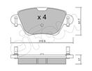 CIFAM 822-319-0 - Sada brzdových platničiek, vždy 4 kusy v sade
