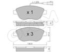 CIFAM 822-322-0 - Sada brzdových platničiek, vždy 4 kusy v sade