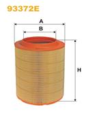 WIX FILTERS 93372E - Vzduchový filter