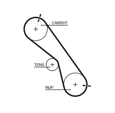 GATES K015560XS Číslo výrobce: 5560XS. EAN: 5414465978777.