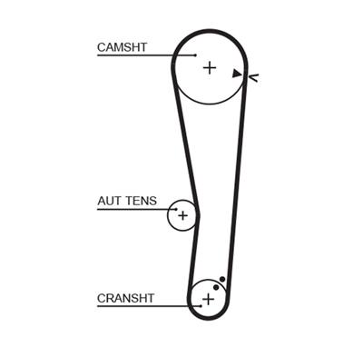 GATES K015568XS Číslo výrobce: 5568XS. EAN: 5414465978838.