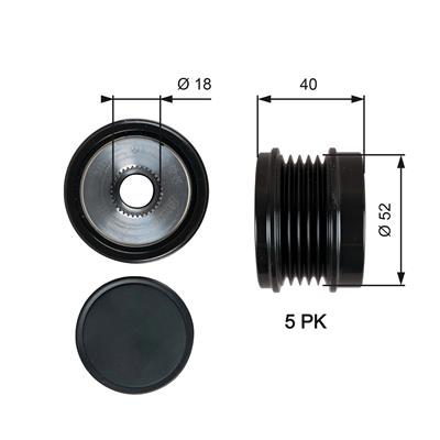 GATES OAP7209 Číslo výrobce: 7789-10209. EAN: 5414465054822.