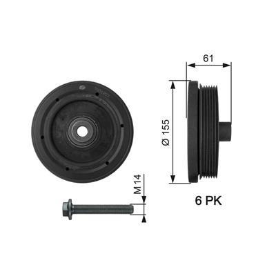 GATES TVD1021A Číslo výrobce: 7845-20033. EAN: 5414465017766.