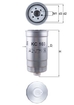 KNECHT KC 103 Číslo výrobce: 78427114. EAN: 4009026101810.