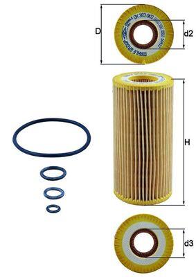 KNECHT OX 383D Číslo výrobce: 70325107. EAN: 4009026508817.