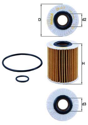 KNECHT OX 413D1 Číslo výrobce: 70513356. EAN: 4009026728239.