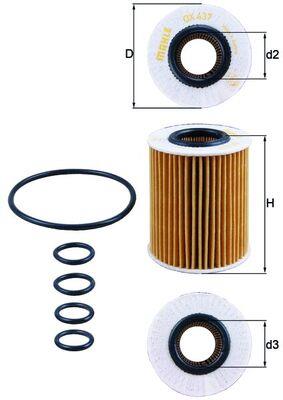 KNECHT OX 437D Číslo výrobce: 70379540. EAN: 4009026718162.
