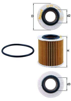 KNECHT OX 834D Číslo výrobce: 70587603. EAN: 4009026918005.