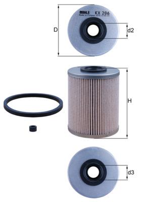 KNECHT KX 206D Číslo výrobce: 70345851. EAN: 4009026509920.