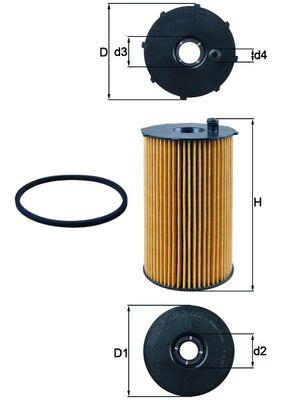 KNECHT OX 205/2D Číslo výrobce: 76817951. EAN: 4009026502389.