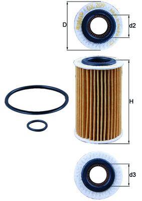 KNECHT OX 209D Číslo výrobce: 76543581. EAN: 4009026304501.