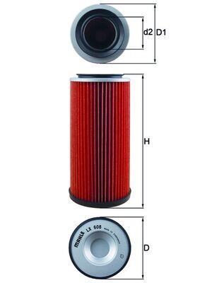 KNECHT LX 608 Číslo výrobce: 78798217. EAN: 4009026046708.
