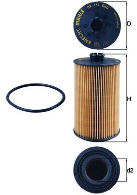 KNECHT OX 157D Číslo výrobce: 79617150. EAN: 4009026059784.