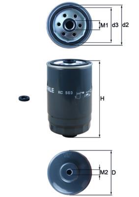 KNECHT KC 503D Číslo výrobce: 72427301. EAN: 4009026966303.