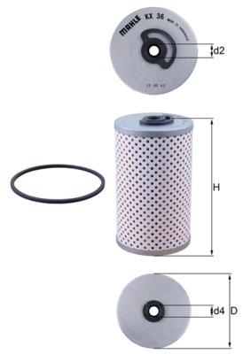 KNECHT KX 36D Číslo výrobce: 70520819. EAN: 4009026735725.