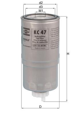 KNECHT KC 47 Číslo výrobce: 78619140. EAN: 4009026011942.