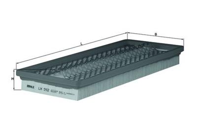 KNECHT LX 592 Číslo výrobce: 78767600. EAN: 4009026034446.