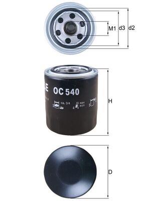 KNECHT OC 540 Číslo výrobce: 70355151. EAN: 4009026511657.