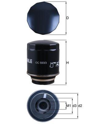 KNECHT OC 593/3 Číslo výrobce: 70571454. EAN: 4009026885765.