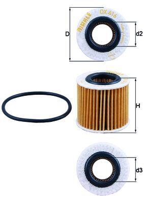 KNECHT OX 416D1 Číslo výrobce: 70514007. EAN: 4009026728536.