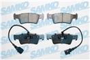 SAMKO 5SP1667 - Sada brzdových platničiek, vždy 4 kusy v sade