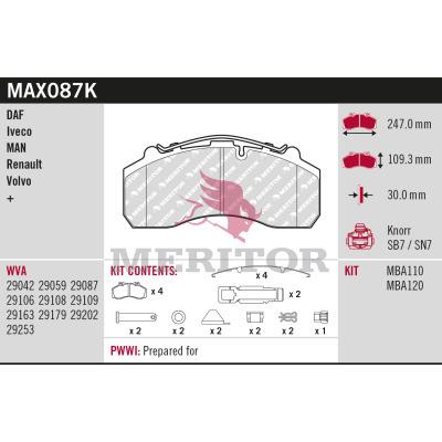 MERITOR MAX087K Číslo výrobce: 29042.