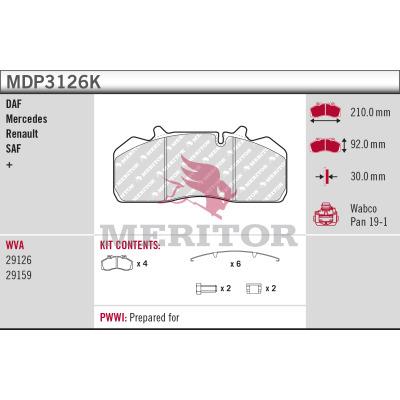MERITOR MDP3126K Číslo výrobce: 29126.