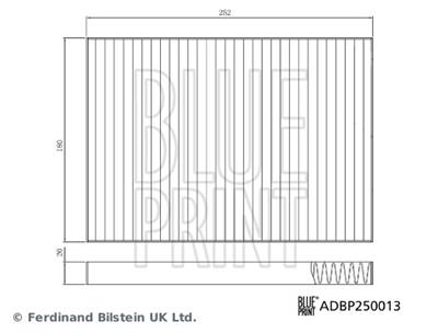 BLUE PRINT ADBP250013 EAN: 5057746190309.
