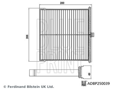 BLUE PRINT ADBP250039 EAN: 5057746278090.