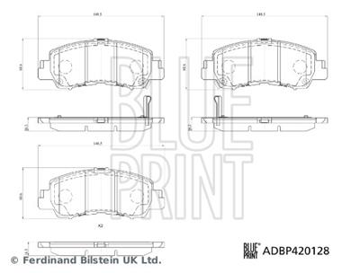BLUE PRINT ADBP420128 Číslo výrobce: 26260. EAN: 5057746388997.