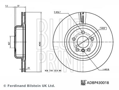 BLUE PRINT ADBP430018 EAN: 5057746197926.