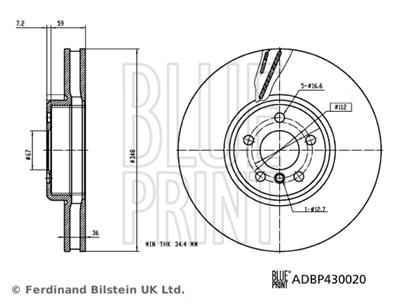 BLUE PRINT ADBP430020 EAN: 5057746197957.