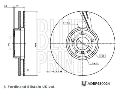 BLUE PRINT ADBP430024 EAN: 5057746198114.