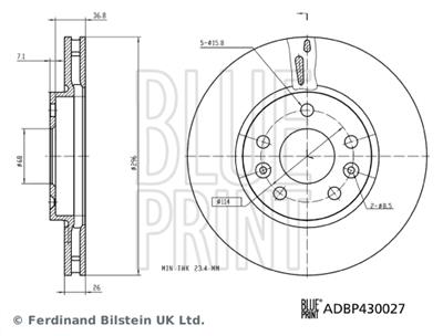 BLUE PRINT ADBP430027 EAN: 5057746198169.