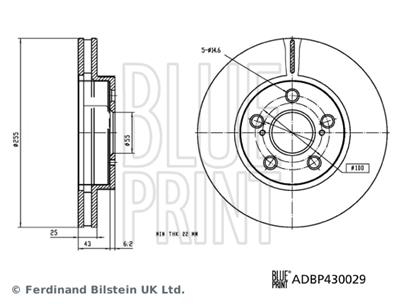 BLUE PRINT ADBP430029 EAN: 5057746198497.