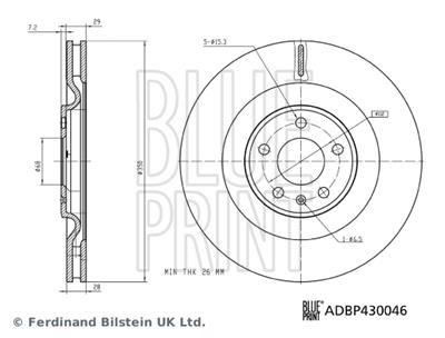 BLUE PRINT ADBP430046 EAN: 5057746199203.