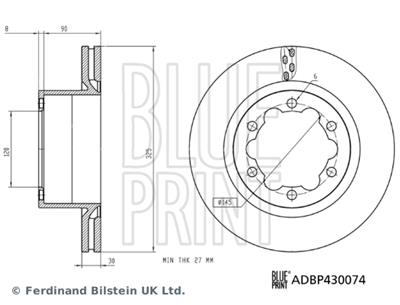 BLUE PRINT ADBP430074 EAN: 5057746247560.