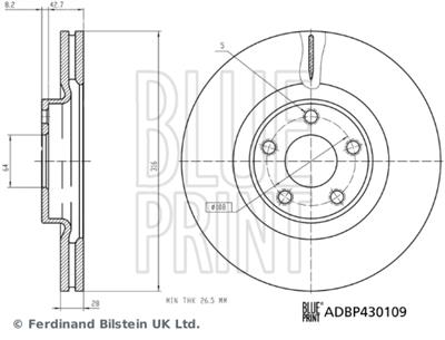 BLUE PRINT ADBP430109 EAN: 5057746289898.