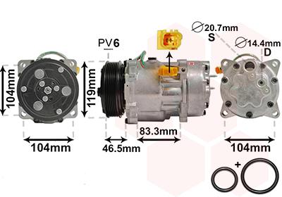 VAN WEZEL 0900K201 EAN: 5410909287870.