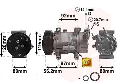 VAN WEZEL 0900K214 EAN: 5410909287894.