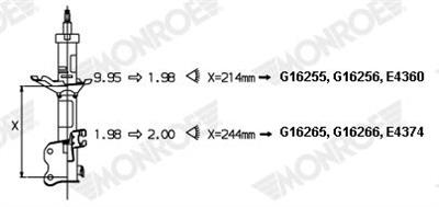 MONROE G16255 EAN: 5412096008573.