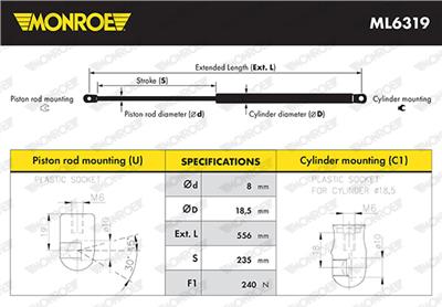 MONROE ML6319 EAN: 5412096550799.