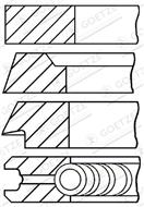Goetze Engine 08-214811-10 - Sada piestnych krúžkov