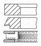 Goetze Engine 08-424700-00 - Sada piestnych krúžkov